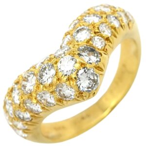 ヴァンクリーフアーペル Van Cleef & Arpels リング 指輪 ダイヤ リング イエローゴールド 750AU 18金 18KT ダイヤモンド 1.48ct 7号 【中古】