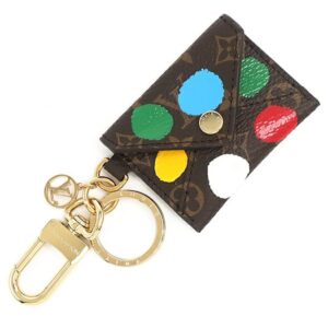【SALE】 ルイヴィトン LOUIS VUITTON キーホルダー LV × YK キリガミ ペインティッド ドット モノグラムキャンバス メタル マルチカラー ゴールド金具 M01209 BC0263 【箱】 【中古】