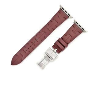 エルメス HERMES 腕時計パーツ 純正 アップルウォッチ 32mm用 キリム シンプルトゥール ラバー ステンレススチール ルージュ ラバー ベルト 20ｍｍ バックル付き 金具付き 【中古】