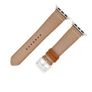 エルメス HERMES 腕時計パーツ 純正 アップルウォッチ 38 40 41 mm用 ナイロン ステンレススチール ゴールド エクリュ 新品未使用 トワルアッシュ ベルト ゴールド 32ｍｍ 尾錠付き 【中古】未使用保管品