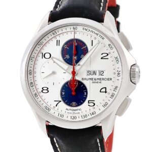 ボーム&メルシエ BAUME&MERCIER クリフトン クロノグラフ クラブ シェルビー コブラ M0A10342 コラボ 限定 メンズ 腕時計自動巻き シルバー 【中古】