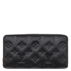 ルイヴィトン LOUIS VUITTON 長財布 ジッピー ウォレット ラムスキン クッサン ノワール ゴールド金具 黒 ラウンドファスナー M81510 RFID 【箱】 【中古】