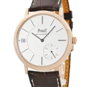 ピアジェ PIAGET アルティプラノ 40mm G0A38131 K18PG無垢 スモールセコンド デイト シースルーバック メンズ 腕時計自動巻き シルバー 【中古】
