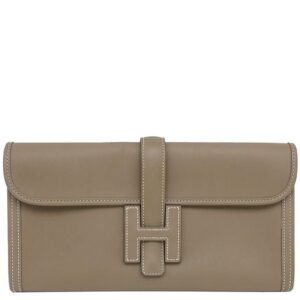 エルメス HERMES クラッチバッグ ジジェエラン29 スイフト エトゥープ グレージュ Y刻印 【箱】 【中古】