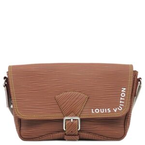 ルイヴィトン LOUIS VUITTON ショルダーバッグ モンスリ メッセンジャー レザー エピXLレザー ブラウン シルバー金具 茶 斜め掛け M23097 RFID 【中古】