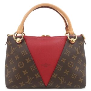 ルイヴィトン LOUIS VUITTON 2WAYバッグ Vトート BB モノグラムキャンバス スリーズ ゴールド金具 茶 赤 ハンドバッグ ショルダーバッグ ネームタグ欠品 M43966 FL3158 【中古】