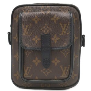 ルイヴィトン LOUIS VUITTON ショルダーバッグ クリストファー ウェアラブル モノグラムマカサー モノグラムマカサー ブラック金具 黒 クロスボディ M69404 RFID 【中古】