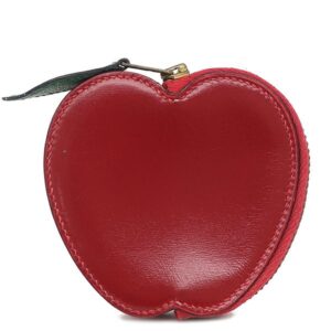 エルメス HERMES コインケース トゥッティフルッティ ポルトモネ ボックスカーフ レッド ゴールド金具 リンゴモチーフ 〇T刻印 【箱】 【中古】