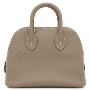 エルメス HERMES 2WAYバッグ ボリード1923 ミニ エバーカラー エトゥープ シルバー金具 新品 未使用 グレージュ ショルダー K刻印(2025年製) 【箱】 【中古】