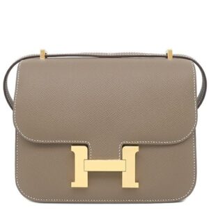 エルメス HERMES ショルダーバッグ コンスタンス3 ミニ ミロワール ヴォーエプソン エトゥープ ゴールド金具 新品 未使用 グレージュ K刻印(2025年製) 【箱】 【中古】