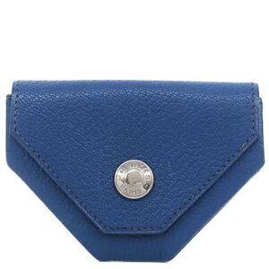 エルメス HERMES コインケース ルヴァンキャトル シェーブル ブルー系 シルバー金具 青 □F刻印 【箱】 【中古】