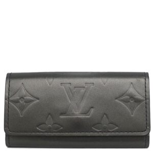 ルイヴィトン LOUIS VUITTON キーケース ミュルティクレ 4 モノグラムマット モノグラム マットシルバー金具 茶 鍵入れ 4連 4本 M65162 CA0073 【箱】 【中古】