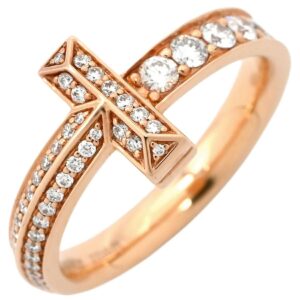 ティファニー Tiffany & Co リング 指輪 T ワン ナロー ダイヤモンド リング ピンクゴールド T&Co. 750 AU 11.5号 【中古】中古美品