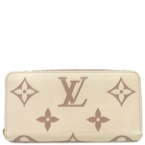 ルイヴィトン LOUIS VUITTON 長財布 ジッピー ウォレット バイカラーモノグラムアンプラント クレーム×ボワドローズ ゴールド金具 茶 ラウンドファスナー M80116 SP0221 【中古】中古美品