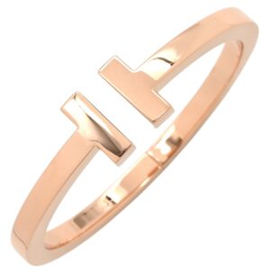 ティファニー Tiffany & Co ブレスレット Tスクエア ミディアム ローズゴールド ピンクゴールド バングル 750 18K RG PG 【中古】