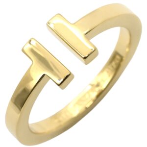 ティファニー Tiffany & Co リング 指輪 T スクエア イエローゴールド T&Co. AU750 20号 【箱】 【中古】新品同様品