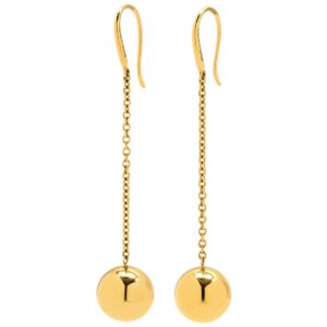 ティファニー Tiffany & Co ピアス ハードウェア ボールフック イエローゴールド T&Co. Au750 18K 18金 ドロップ スイング ロング 丸 球 【中古】