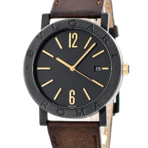 ブルガリ BVLGARI ブルガリブルガリ ソロテンポ BB41S ROMA ブラック 黒 バー アラビア デイト メンズ 腕時計自動巻き ブラック 【中古】中古美品