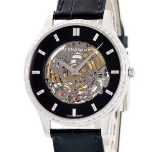 ショパール CHOPARD L.U.C XP スケルテック 171936-1001 K18WG無垢 純正ダイヤ ブラック 限定28本 メンズ 腕時計自動巻き ブラック 【中古】中古美品