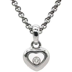 ショパール CHOPARD ネックレス ハッピーダイヤ ハート ペンダント ホワイトゴールド 1P ムービングダイヤ 18K 750ＷG 79/4854 【箱】 【中古】中古美品