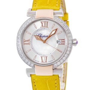 ショパール CHOPARD インペリアーレ 388532-6003 K18RG×SS コンビ 純正ダイヤ ホワイト シェル メンズ レディース 腕時計クオーツ シルバー 【中古】中古美品