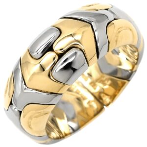 ブルガリ BVLGARI リング 指輪 アルベアーレ イエローゴールド×シルバー 18K 750 18金 K18YG×SS コンビ 15号 【中古】中古美品
