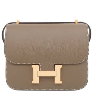 エルメス HERMES ショルダーバッグ コンスタンス3 ミニ ミロワール ヴォーエプソン エトゥープ ピンクゴールド金具 PG RG 2025年製 K 【箱】 【中古】中古美品