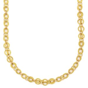 ヴェイド VAID ROMA ネックレス デザインチェーン イエローゴールド×ピンクゴールド 18K 750 YG 立体 ボリュームチェーン 【中古】中古美品